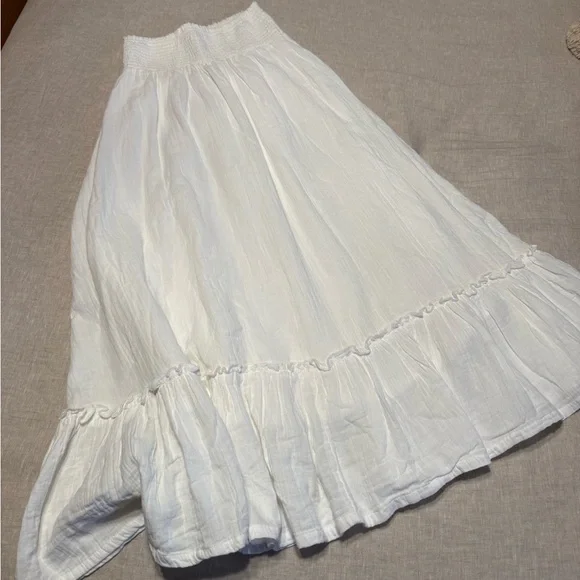 Quince 100% Organic Cotton Gauze Smocked Maxi
Skirt - Picture 7 of 12